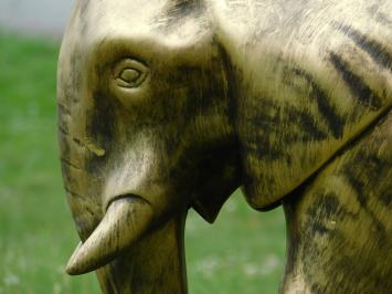 Beeld olifant, tuinbeeld, olifantenbeeld, goud kleurig