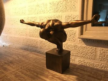 Sculptuur, beeld van een Olympian Man, atletische man