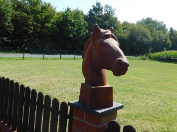 Prachtig fors paardenhoofd gietijzer, onbehandeld