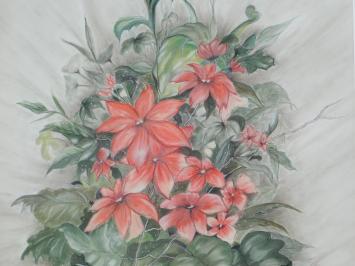 Gemälde ''Blumen'' - Aquarell - Signiert von Dianne