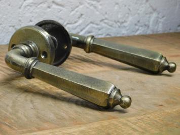 Set deurbeslag - antique messing finish - PZ