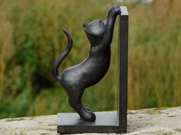 Boekensteunen met Katten, Zwart Bruin, Polystone en Hout