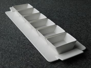 Snack & Dip Set - Porzellan - sieben Teile