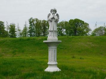 Stehender Engel auf Sockel - Vollstein