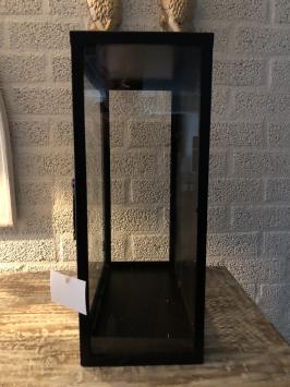 Wandvitrine, Metall schwarz mit Acrylglas