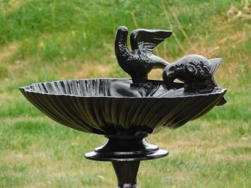 Vogeltränke stehend, Aluminium, schwarz, Gartendesign, klassisch