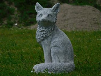 Fuchs, Stein Gartenskulptur, Stein weiß, tierfigur