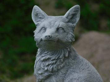 Fuchs, Stein Gartenskulptur, Stein weiß, tierfigur