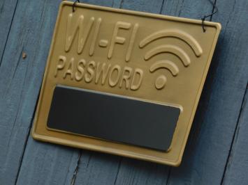 Wandschild Wi-Fi-Passwort - Wanddekoration - Metall