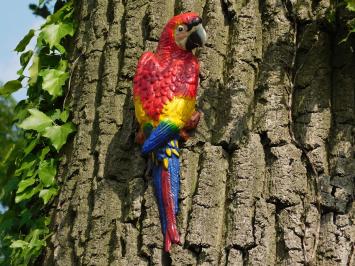 Roter Papagei, Gusseisen, Garten Statue, Tier Skulptur