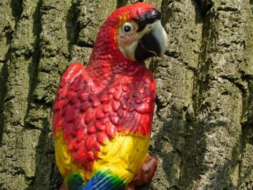 Roter Papagei, Gusseisen, Garten Statue, Tier Skulptur